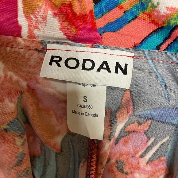 NWT Rodan Floral Ruffle Wrap Sheath Dress - Picture 8 of 10